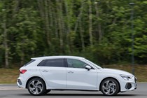 Audi A3 Sportback - profile view, driving