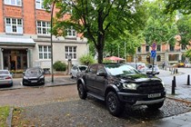 Ford Ranger Raptor long-term test review 2020 - outside hotel, Hamburg, front