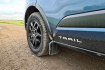 Ford Transit Custom Trail - how does it compare with the Ranger Raptor? Logo, body cladding and alloy wheel