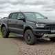 Ford Ranger Raptor long-term test review 2020 - front view, black, gravel