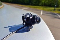 Garmin BC50 Backup camera sitting on Ford Puma boot