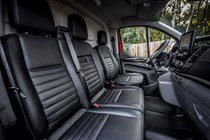 Ford Transit Custom Trail review, 2020, cab interior, seats