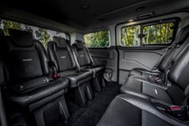 Ford Tourneo Custom Active review, 2020, rear seats