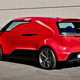 Porsche vision Renndienst electric van concept, 2018, rear view, red, 2020