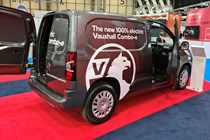 Vauxhall Combo-e electric van at the CV Show 2021