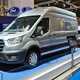 Ford E-Transit electric van at the 2021 CV Show