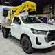Toyota Hilux cherry picker conversion at the 2021 CV Show