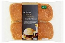 waitrose rich buttery burger buns