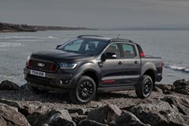 Ford Ranger Thunder review, 2020, front view, rocks