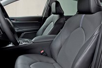 2021 Toyota Camry seats with herringbone pattern ventilation holes