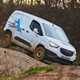 Vauxhall Combo Cargo 4x4 review, white, rear view, driving off-road, hill descent control