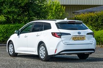Best car-derived vans 2024: Toyota Corolla Commercial rear three quarter static, white paint