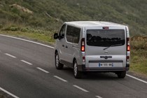 2021 Nissan NV300 Combi - rear view, silver, driving