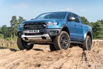 Best pickup trucks UK: Ford Ranger Raptor, front, blue