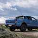 Best pickup UK group test: Ford Ranger Raptor, rear, blue, off-road