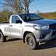 Single-cab pickup - Toyota Hilux, silver, front