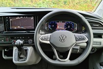 Volkswagen Transporter Sportline review - digital instrument cluster, Black Edition infotainment, DSG