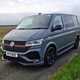 Volkswagen Transporter Sportline review - Kombi Black Edition, front view, countryside