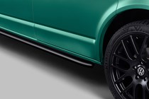 VW Transporter 6.1 T-Sport20 styling - side bars and black alloy wheels, T6.1, 2021