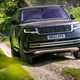 Best luxury SUVs - Range Rover, front view, driving off road