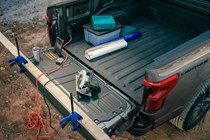 Ford F-150 Lightning electric pickup truck, load bed with power outlet