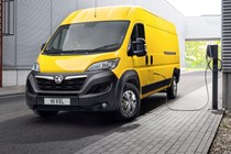 Vauxhall Movano-e electric van at the 2021 CV Show