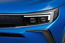 Vauxhall Grandland lights and grille close-up