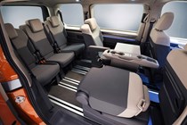 VW Multivan - 2021 Caravelle replacement, rear seats, interior, folded seat