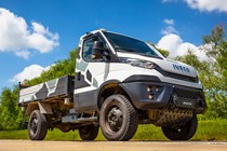 Iveco Daily 4x4 Off-Road chassis cab, white, front view