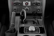 Ineos Grenadier 4x4 - gear selector and low-range, left-hand drive, centre console buttons
