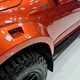 Isuzu D-Max Arctic Trucks AT35 at the 2021 CV Show, wheel arch detail, orange