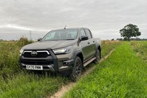 2021 Toyota Hilux on rural roads