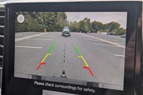 A rear camera is helpful and a common feature in the best pickups for towing.
