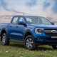 New Ford Ranger - front view, blue, XLT