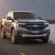 New Ford Ranger - driving on-road, front view, black, Sport