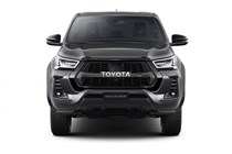 Toyota Hilux GR Sport - dead-on front view, studio