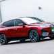 BMW electric cars - iX, red, front view