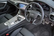 Audi S6 Saloon (2018-) UK rhd model interior detail - front driver's and passenger seats