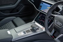 Audi S6 Saloon (2018-) UK rhd model interior detail - center console