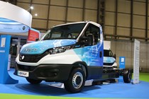 Iveco eDaily chassis cab, front three quarter