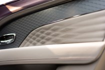Bentley Bentayga EWB review - Bentley Diamond Illumination and quilted stitching