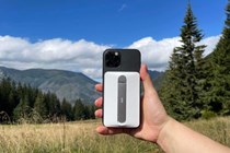 ESR HaloLock power bank being used outdoors