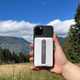 ESR HaloLock power bank being used outdoors