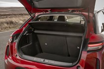 DS 3 E-Tense (2023) review: boot space with seats up, black upholstery