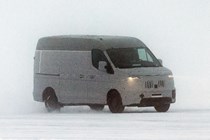 Renault Master spy shot front view