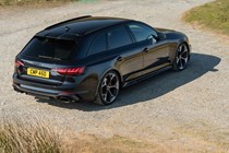 Audi RS4 Avant review, Competition, black, rear, high