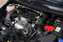 Ford Fiesta Red/Black Edition Engine bay