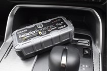 The NOCO Boost X GBX45 on a centre console