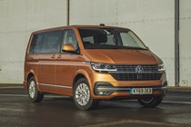 Copper 2019 Volkswagen Caravelle front three-quarter