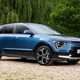 Kia Niro Plug-in Hybrid, front three quarter static, blue paint